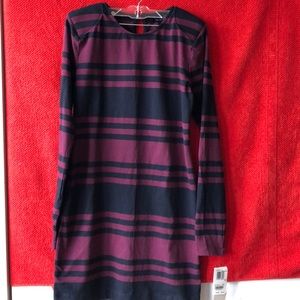 French Connection Fitted Striped Dress Mini NWT 10